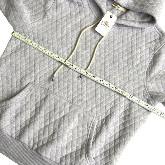 Marine Layer corbet hoodie lavander quilted sz small pockets drawstring womens - Picture 5 of 14